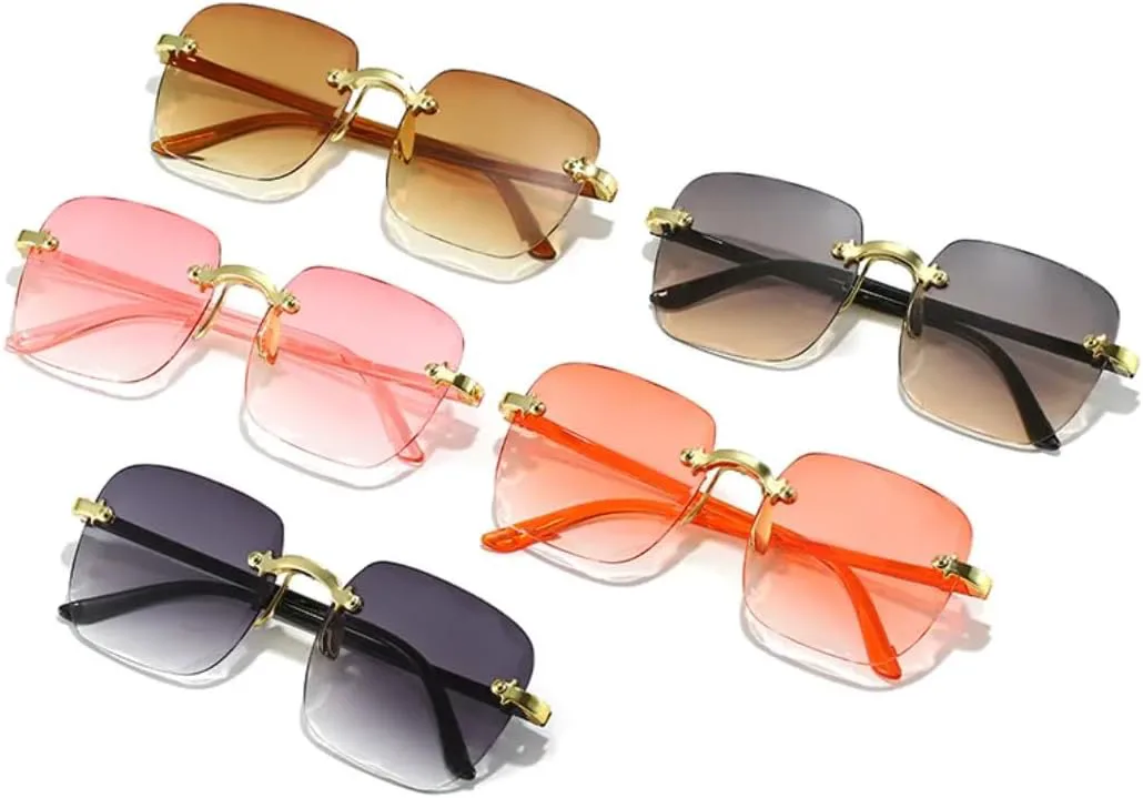 

Солнцезащитные очки с защитой UV400 | Без оправы, градиентные линзы | для женщин и мужчин, для занятий спортом на открытом воздухе и вождения (05) LXLHWN, 06