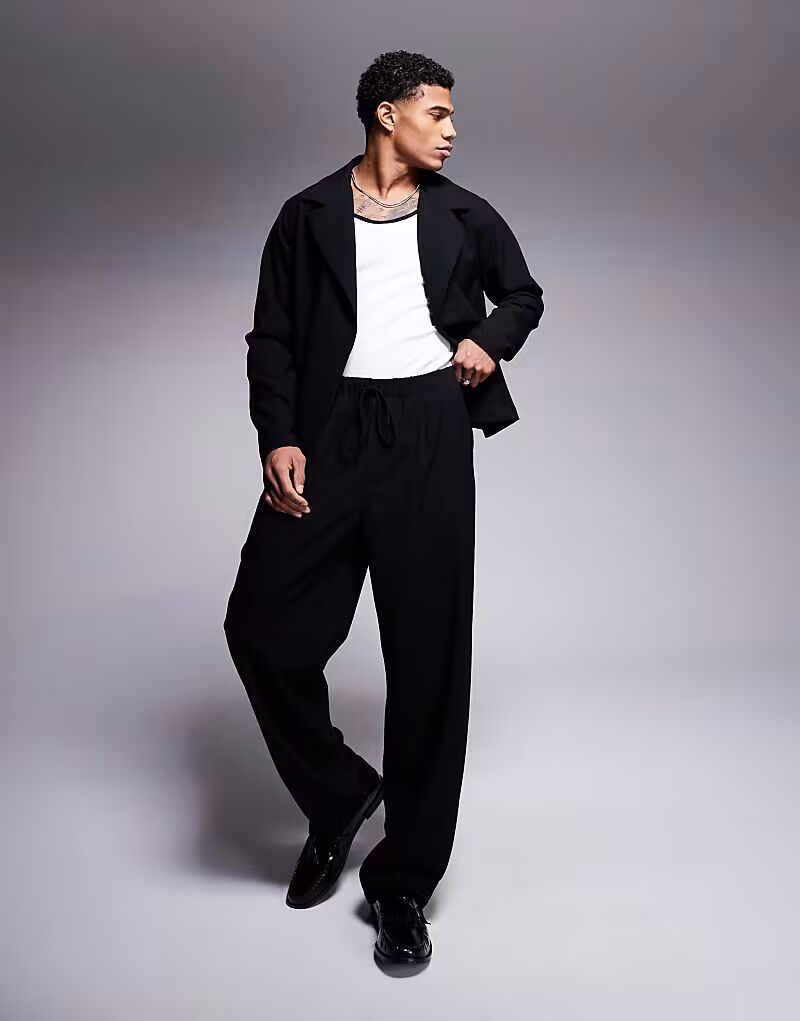 

Штаны-банды ASOS DESIGN черного цвета