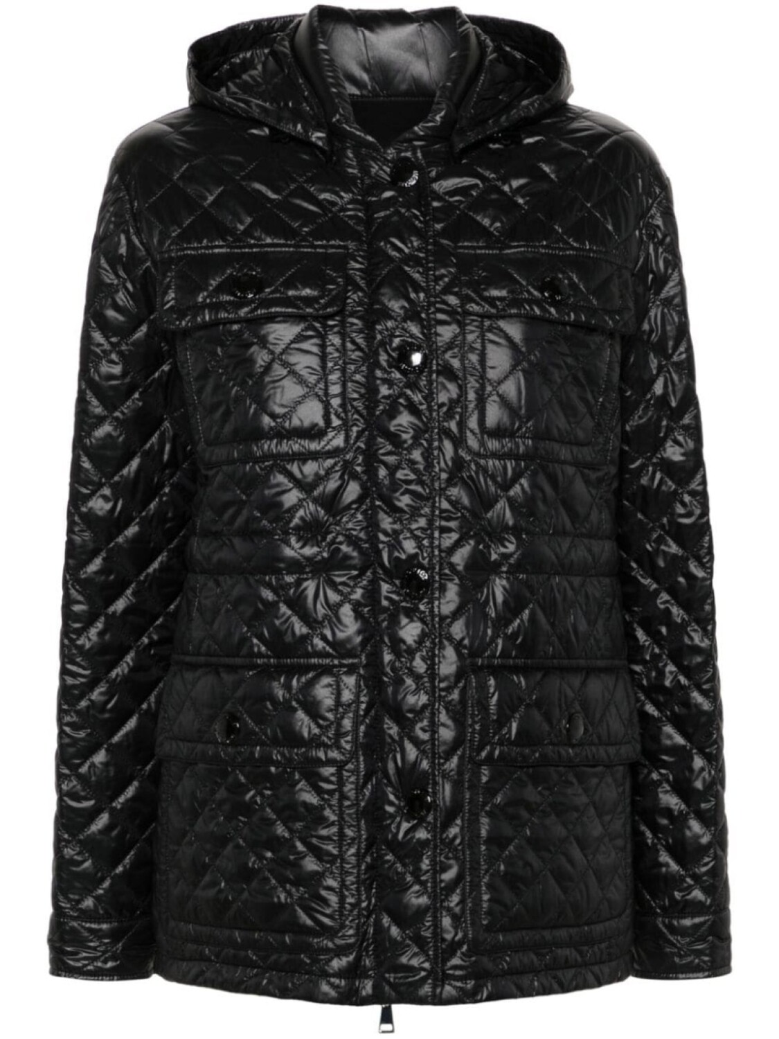 

Moncler стеганая куртка Anett, черный