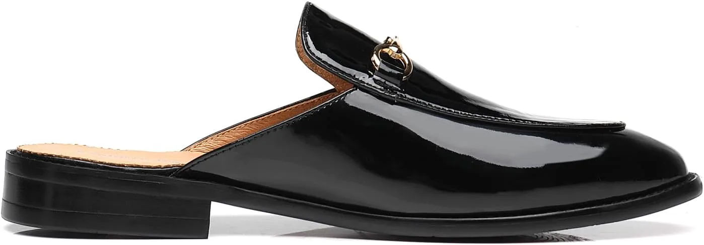 

Мужские черные лоферы без задника из натуральной кожи Erphpre Paul, черный