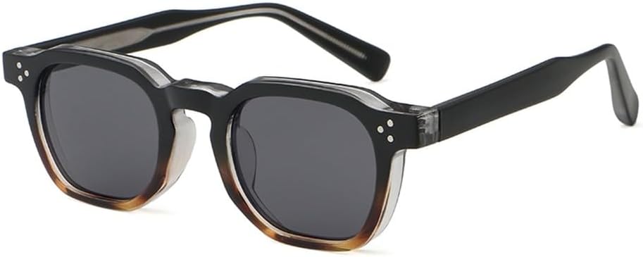 

Солнцезащитные очки в стиле ретро с леопардовым принтом для женщин, унисекс, квадратные солнцезащитные очки для мужчин, многоугольные, UV400 WNCKSQ, Black Leopard Frame