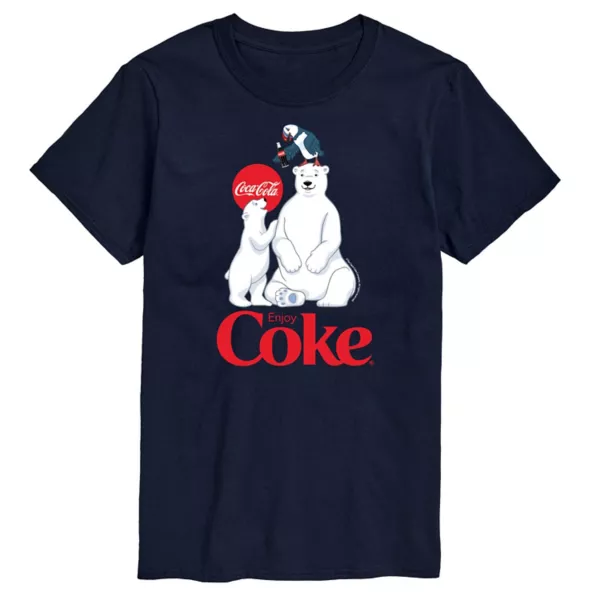 

Мужская футболка Coca-Cola Polar Bears Licensed Character, синий