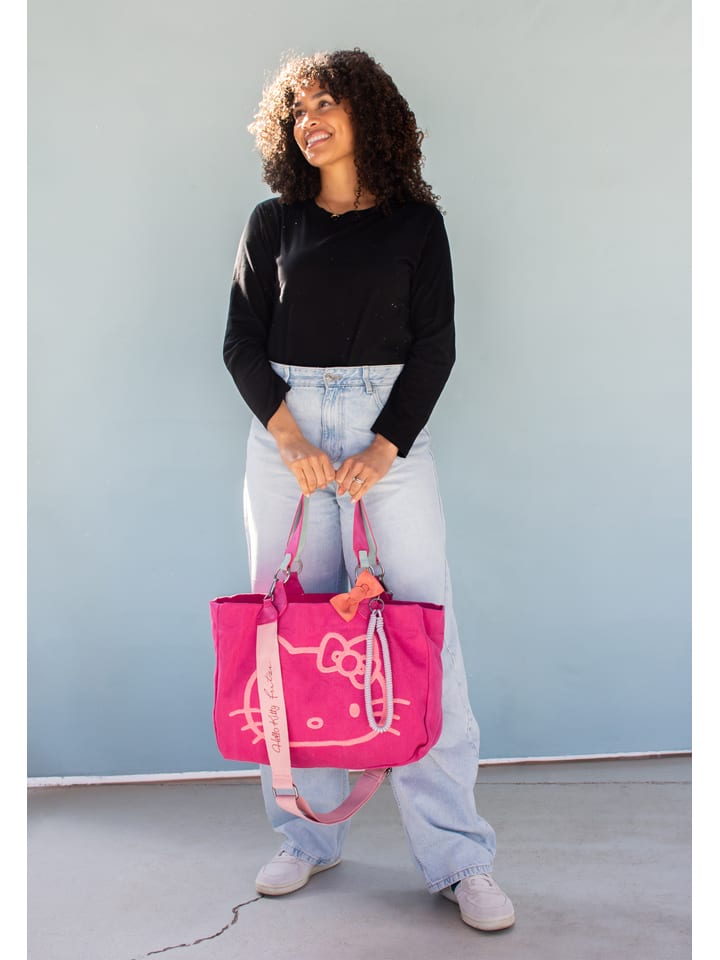 

Fritzi aus Preußen Сумка-шоппер "Hello Kitty" розового цвета - (Ш)45 x (В)34 x (Г)16 см