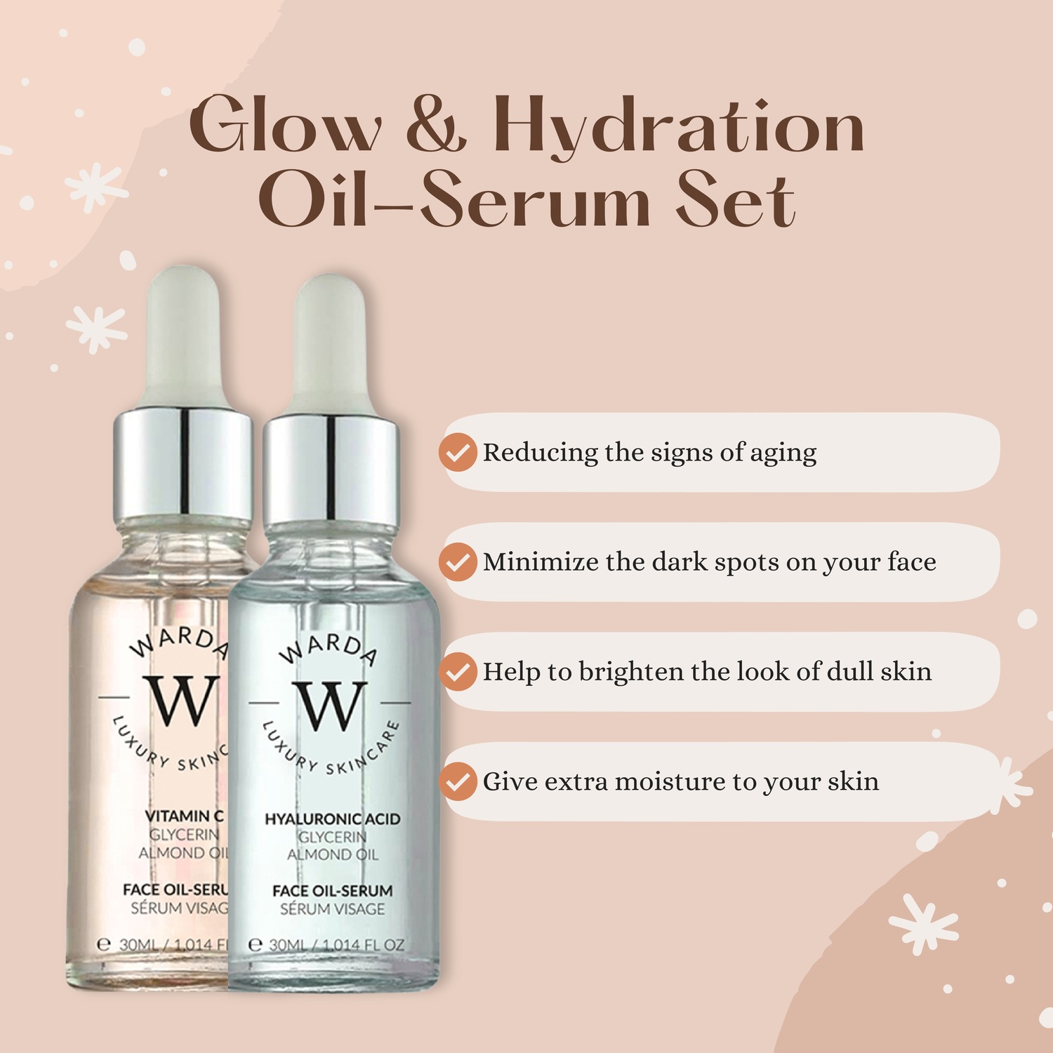 Набор Warda — Для лица collagen öl duo , количество 1 шт., 30 мл — фото 3
