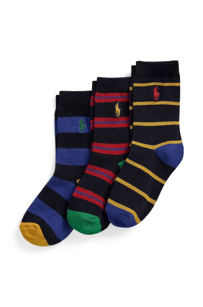 

Детские носки Polo Ralph Lauren, 3 пары, темно-синий