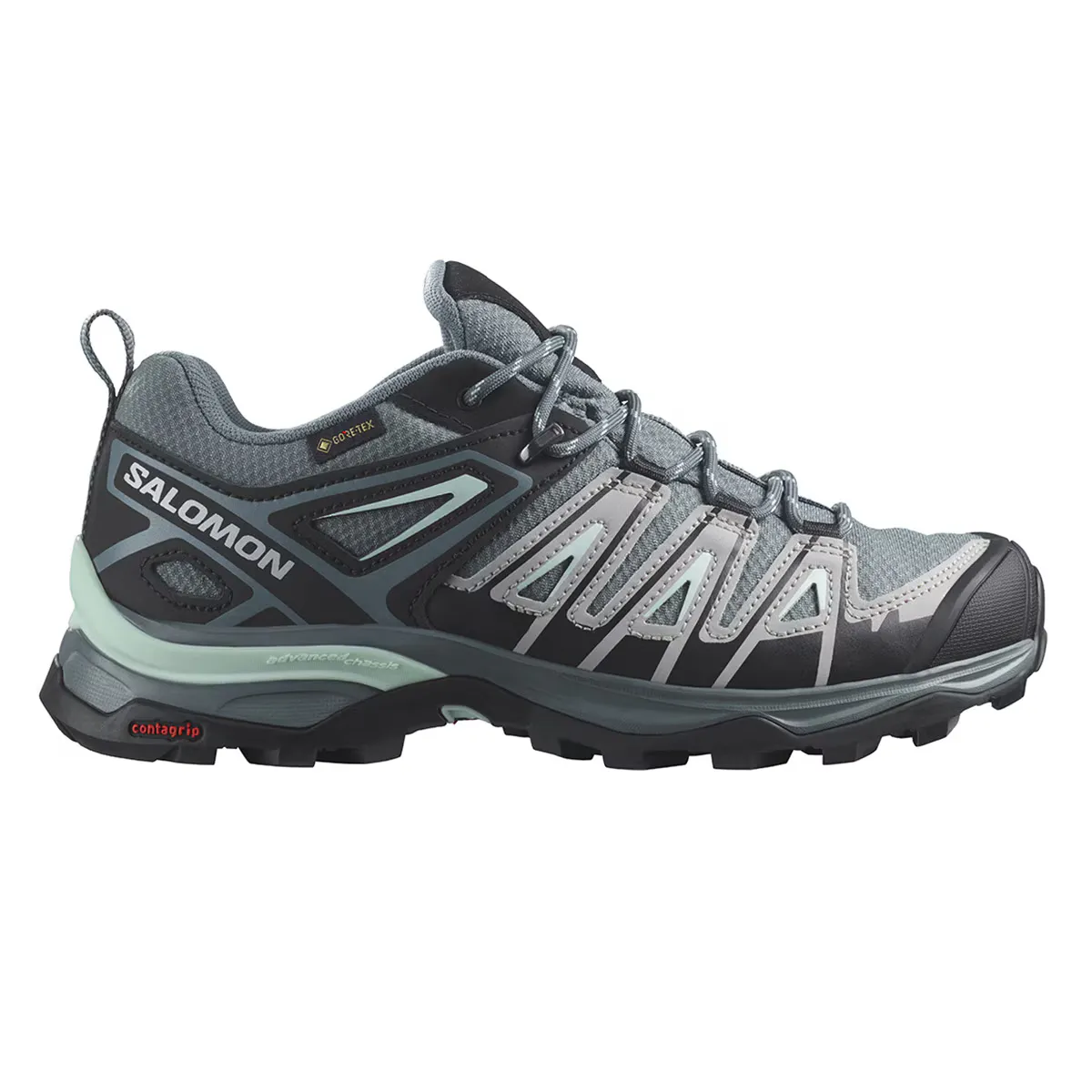 

Женская горная обувь X Ultra Pioneer GTX W Salomon, серый/зеленый