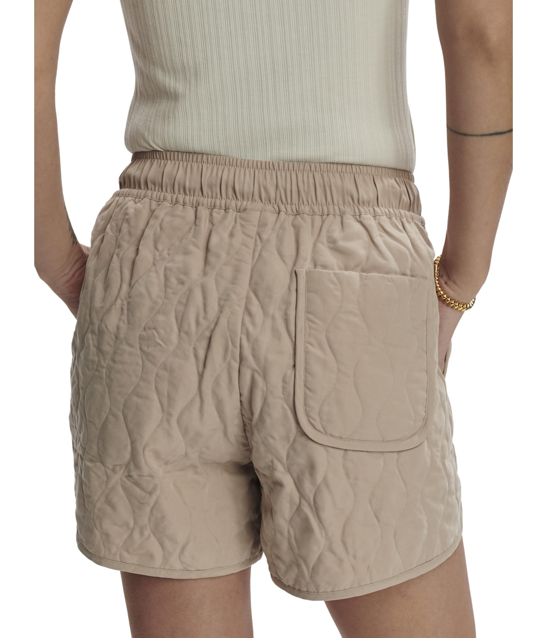 Сандалии Varley Catrine Quilted Shorts, цвет Light Taupe — фото 2