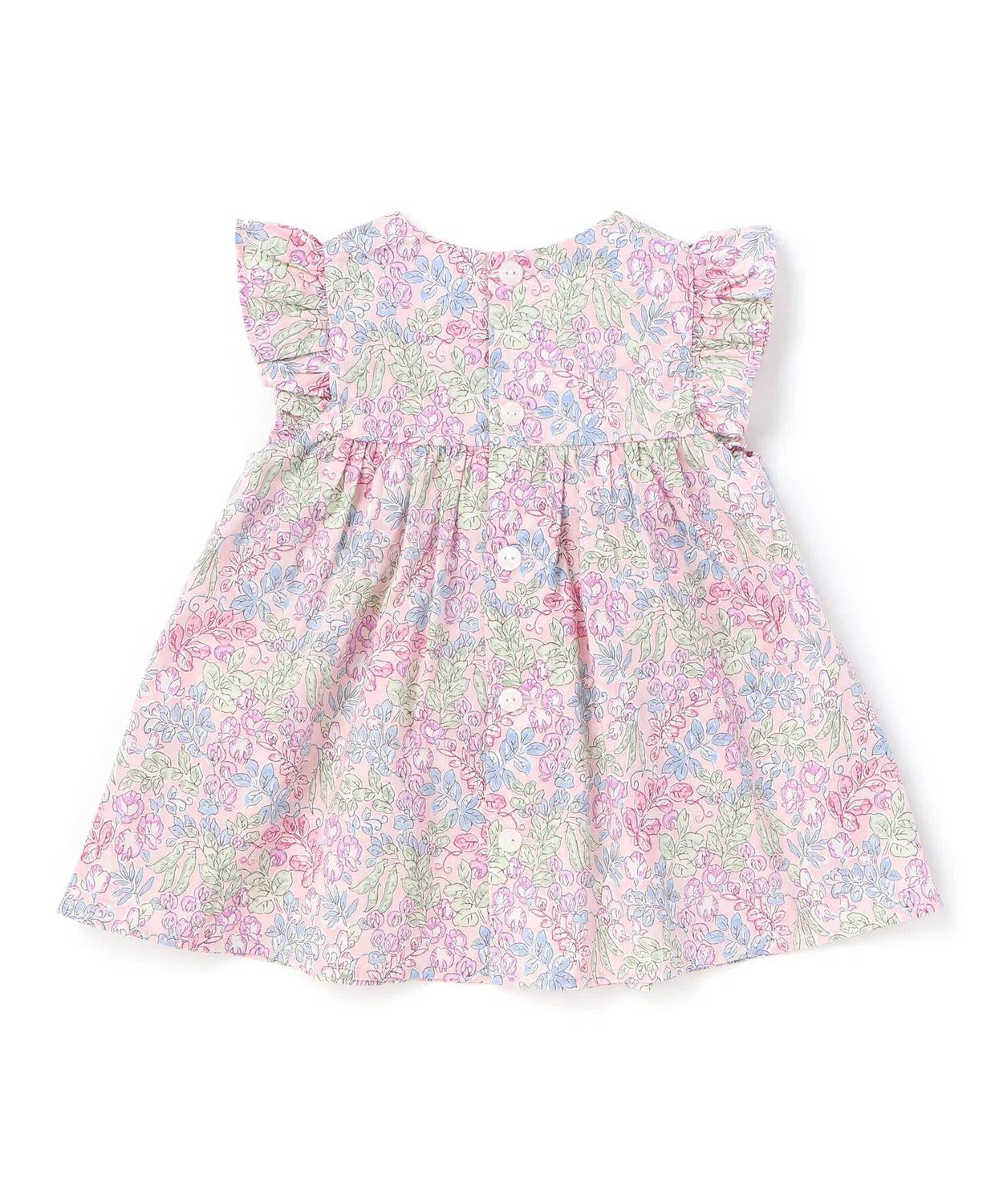 Платье с шортами Liberty Sweet Pea Leaf Tanarron для девочек, японское производство, синий — фото 4