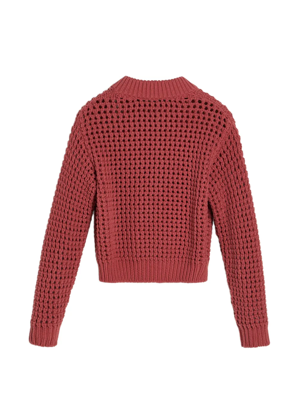 Кардиган на молнии в сетку Brunello Cucinelli Kids, красный — фото 2