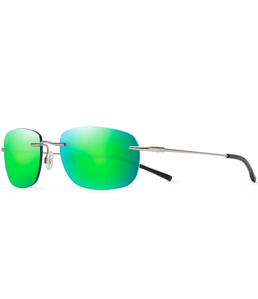

Maui Jim Nanea PolarizedPlus2 овальные солнцезащитные очки 55 мм, серебро