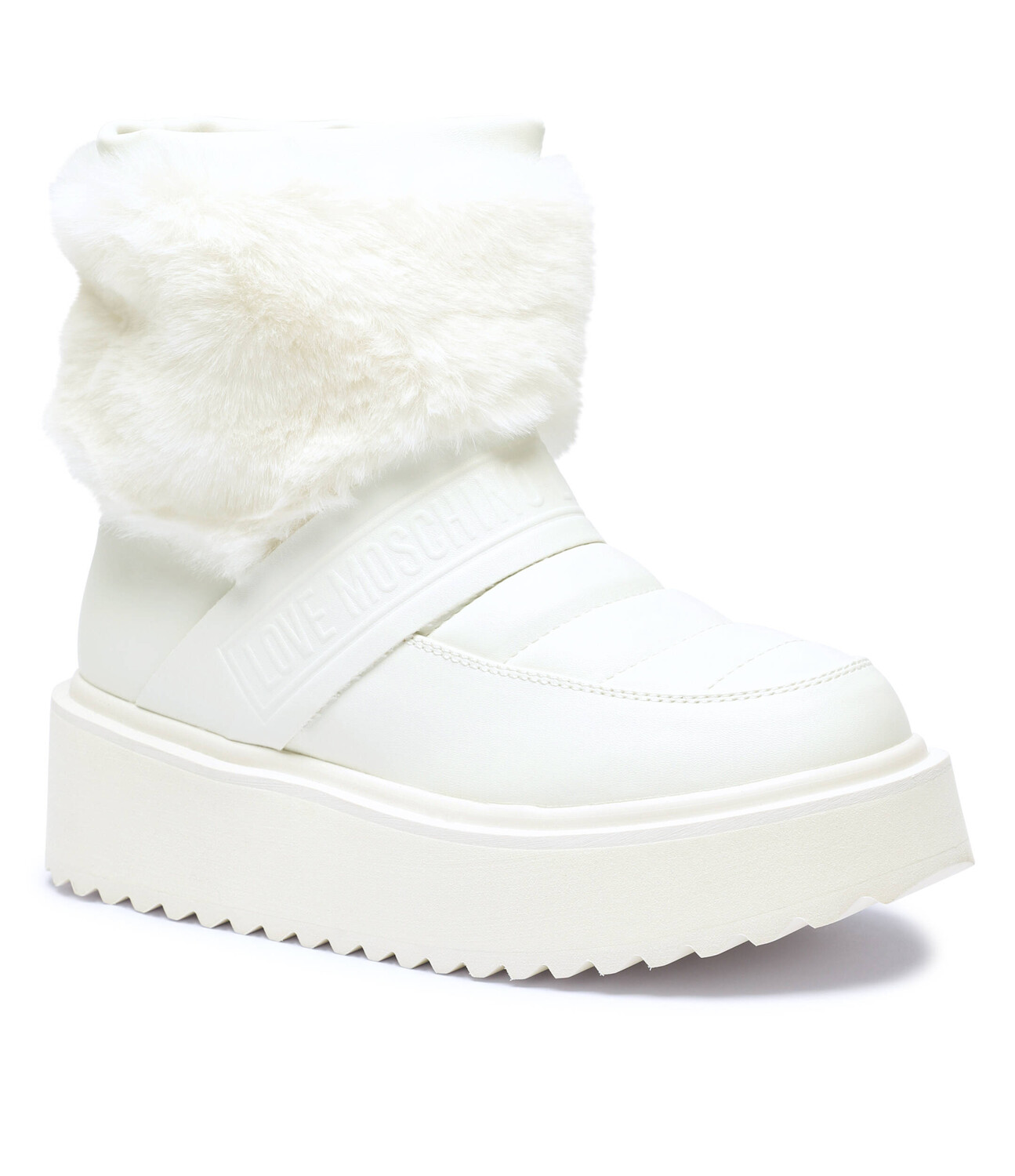 Зимние ботинки Love Moschino Platform60, белый
