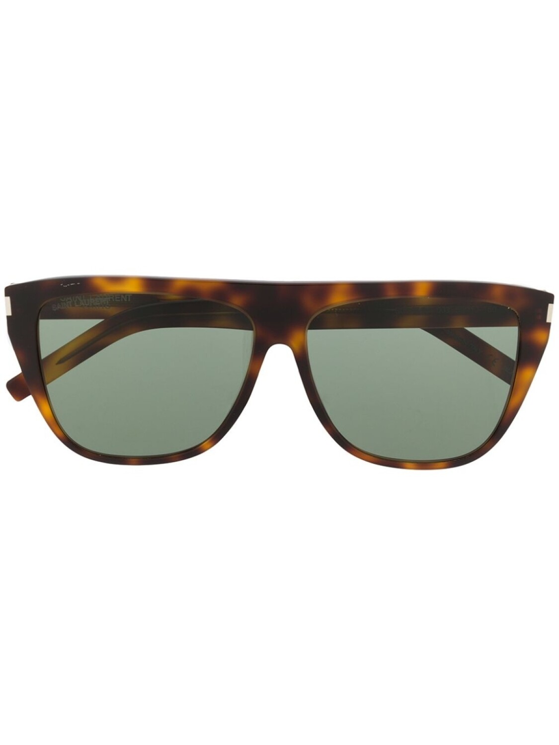 

Saint Laurent Eyewear солнцезащитные очки в массивной оправе, коричневый