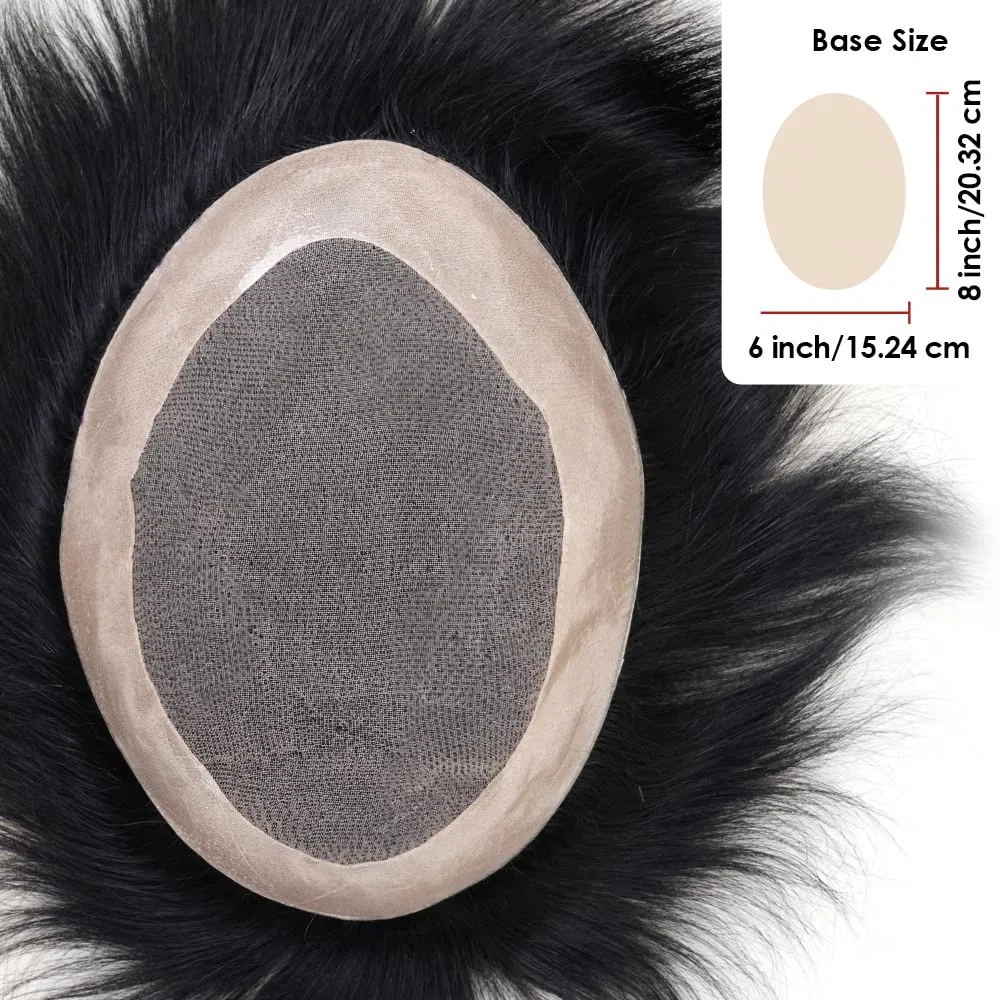 Мужской парик-система замещения волос Lordhair Mono Lace с PU Lordhair — фото 2
