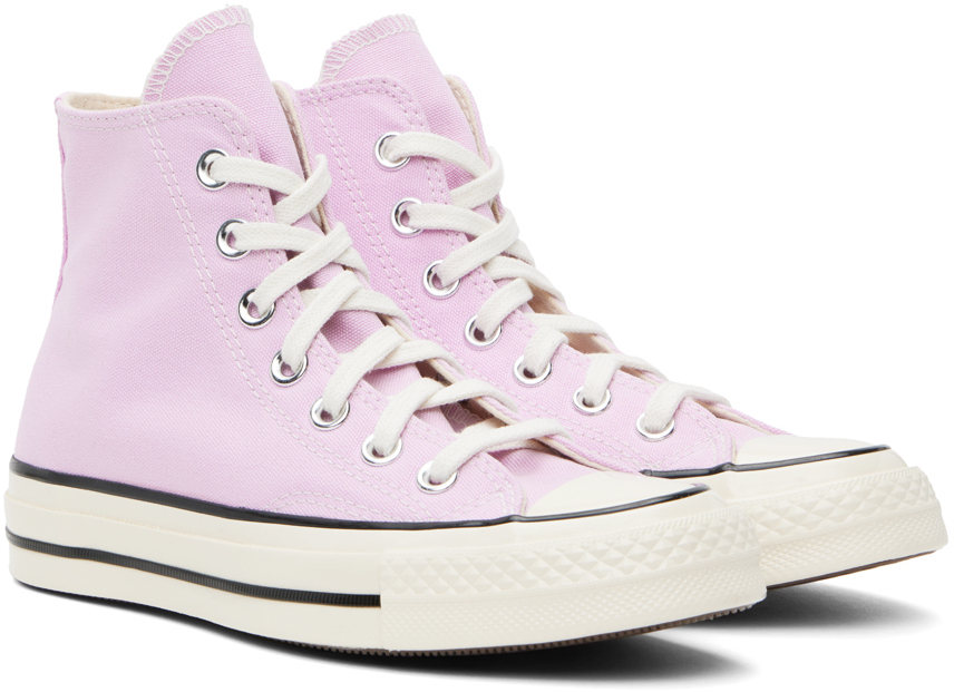 Розовые кроссовки Chuck 70 Converse, Stardust lilac/Egret/Black — фото 4