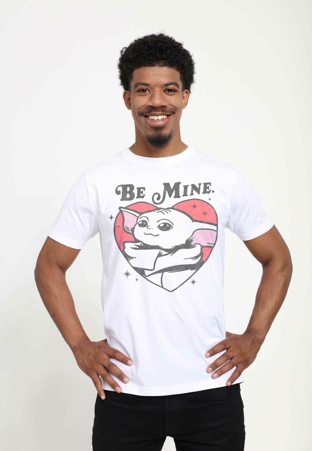

Футболка с принтом STAR WARS: THE MANDALORIAN BE MINE UNISEX Star Wars, белый