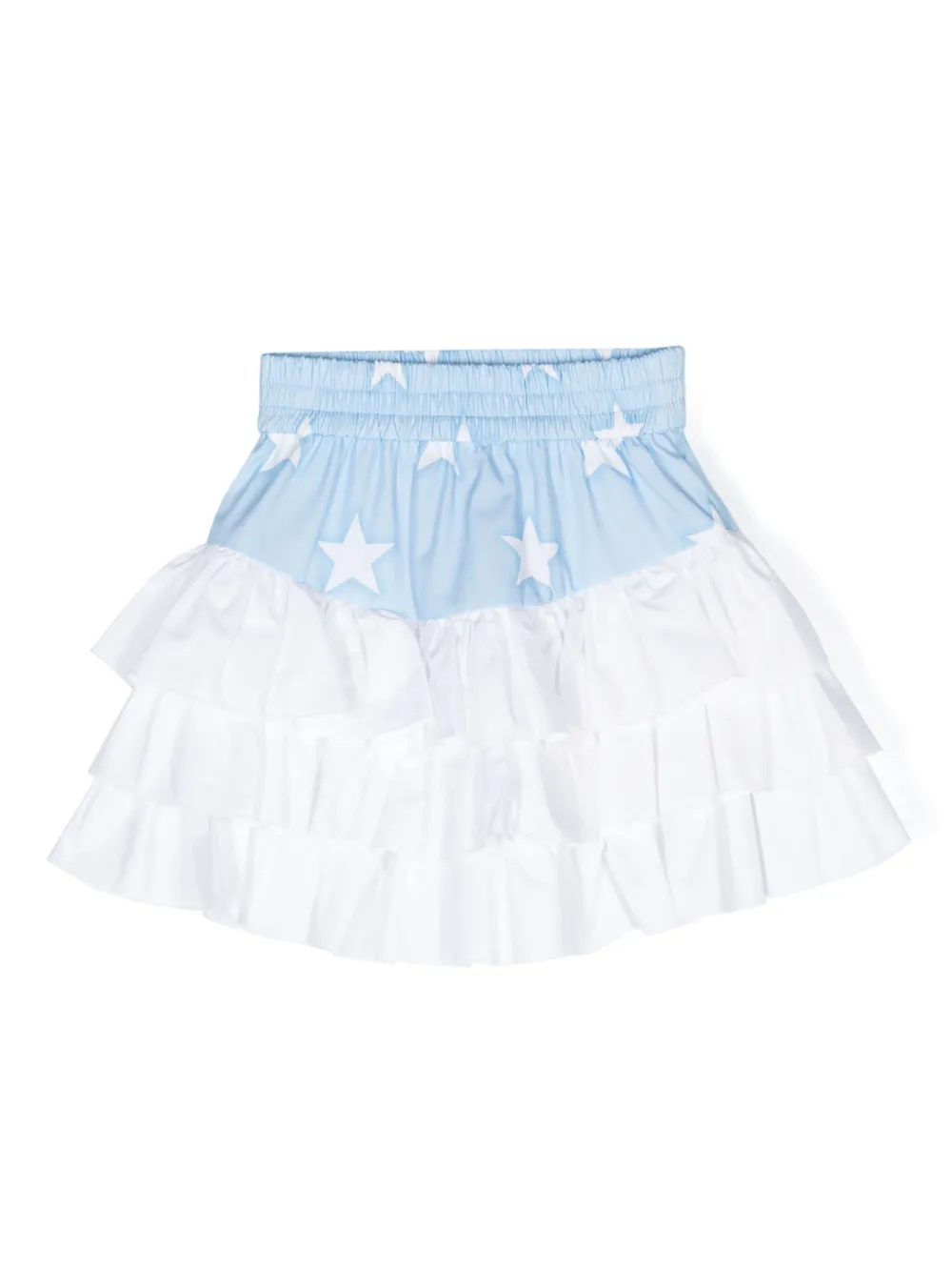 

Ярусная юбка с принтом Monnalisa, синий