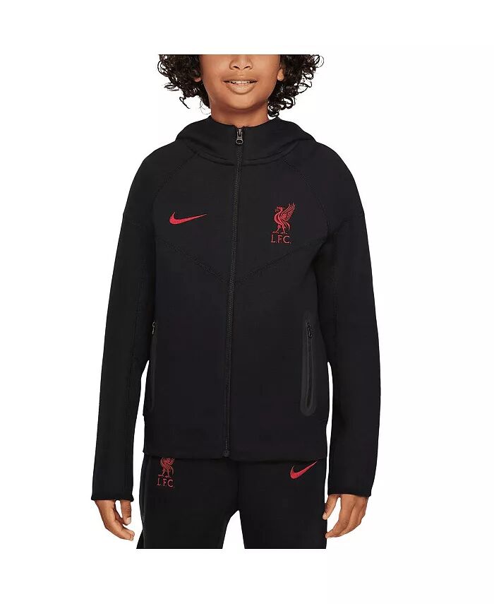 

Толстовка с капюшоном Liverpool 2024/25 Tech Fleece Full Zip для больших мальчиков и девочек Nike
