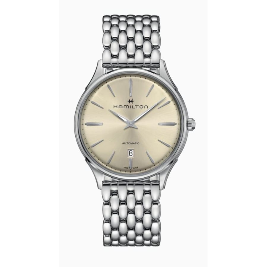 

Мужские часы Hamilton Jazzmaster Thinline Auto H38525111, цвет champagne