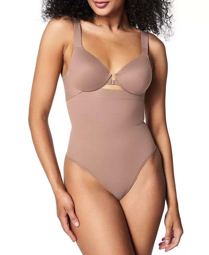 

Женские бесшовные утягивающие трусы-стринги с высокой посадкой SPANX, коричневый