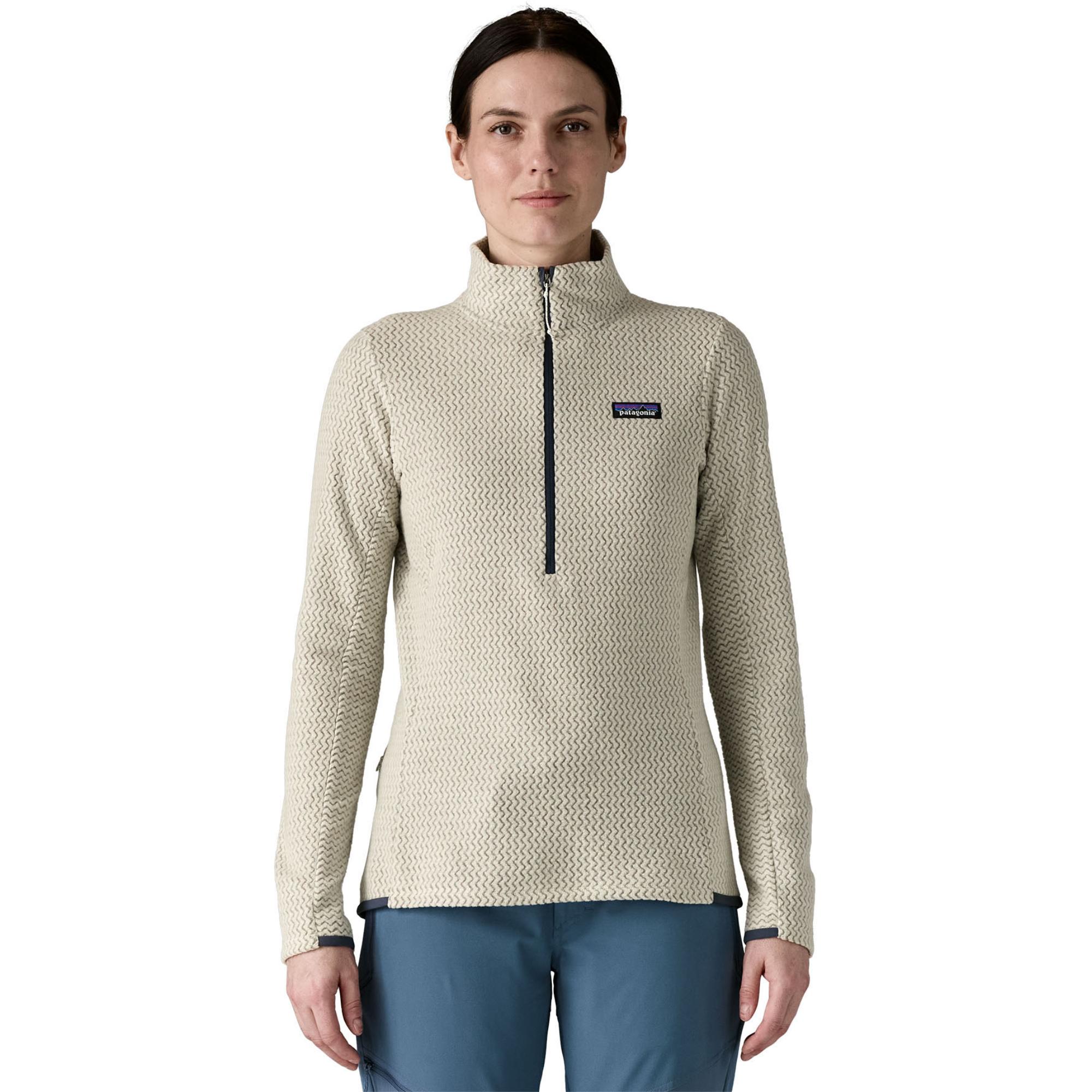 

Женская флисовая толстовка R1 Air с половинной молнией на воротнике Patagonia, Wool White