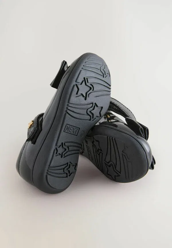 Туфли Мэри Джейн Next, Standard fit bow mary jane school baby shoes, черный лакированный — фото 4