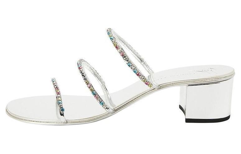 Сланцы GZ Slide Женские Серебристый Giuseppe Zanotti