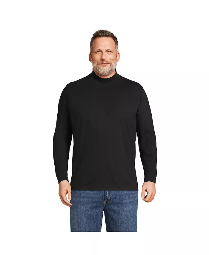 

Футболка-водолазка Big & Tall Super-T Lands' End, черный