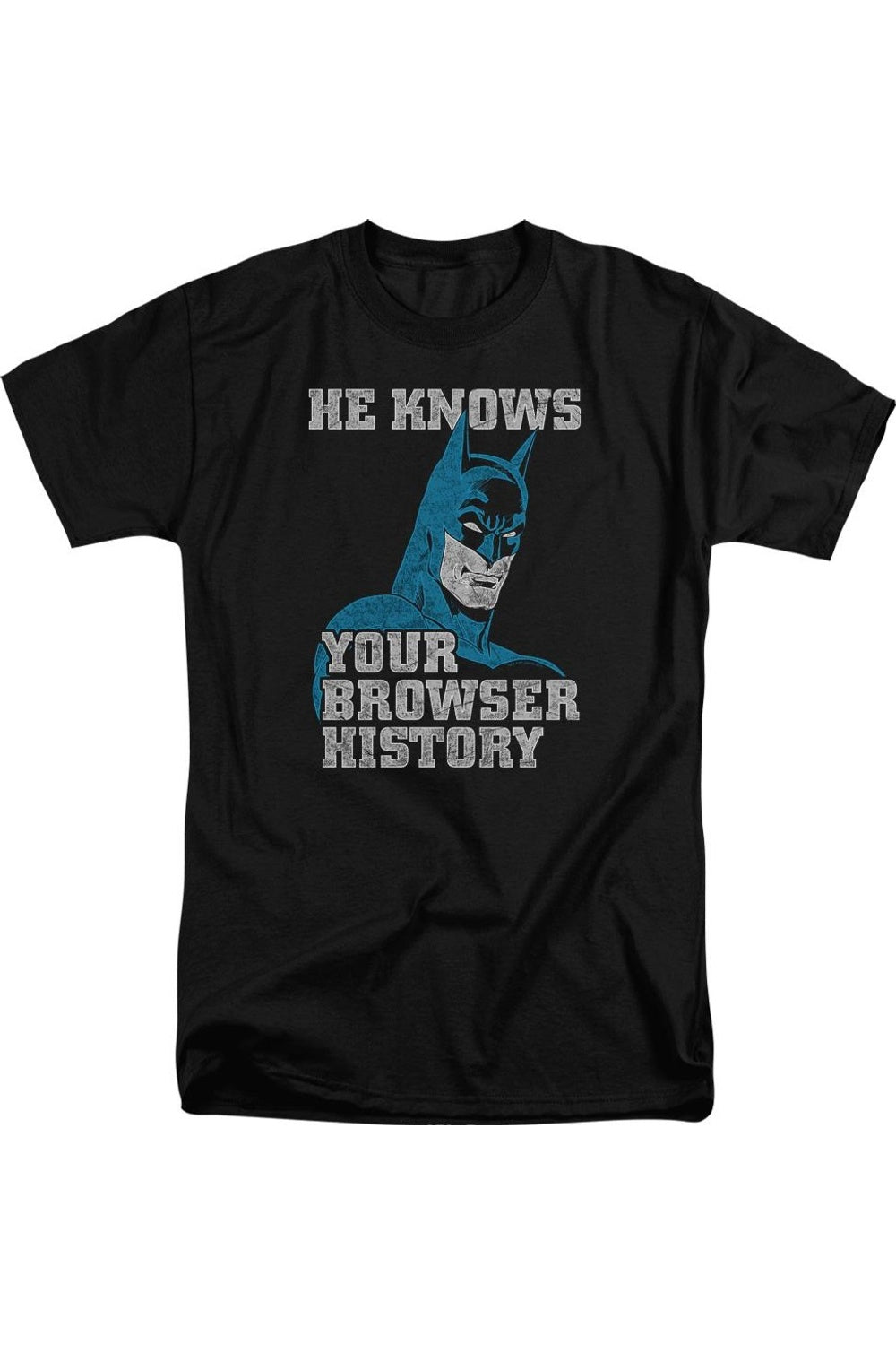 

Футболка с коротким рукавом Batman Knows для взрослых Gildan, черный