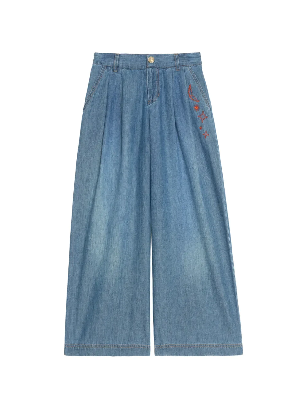 Джинсы с вышивкой Zadig&Voltaire, синий