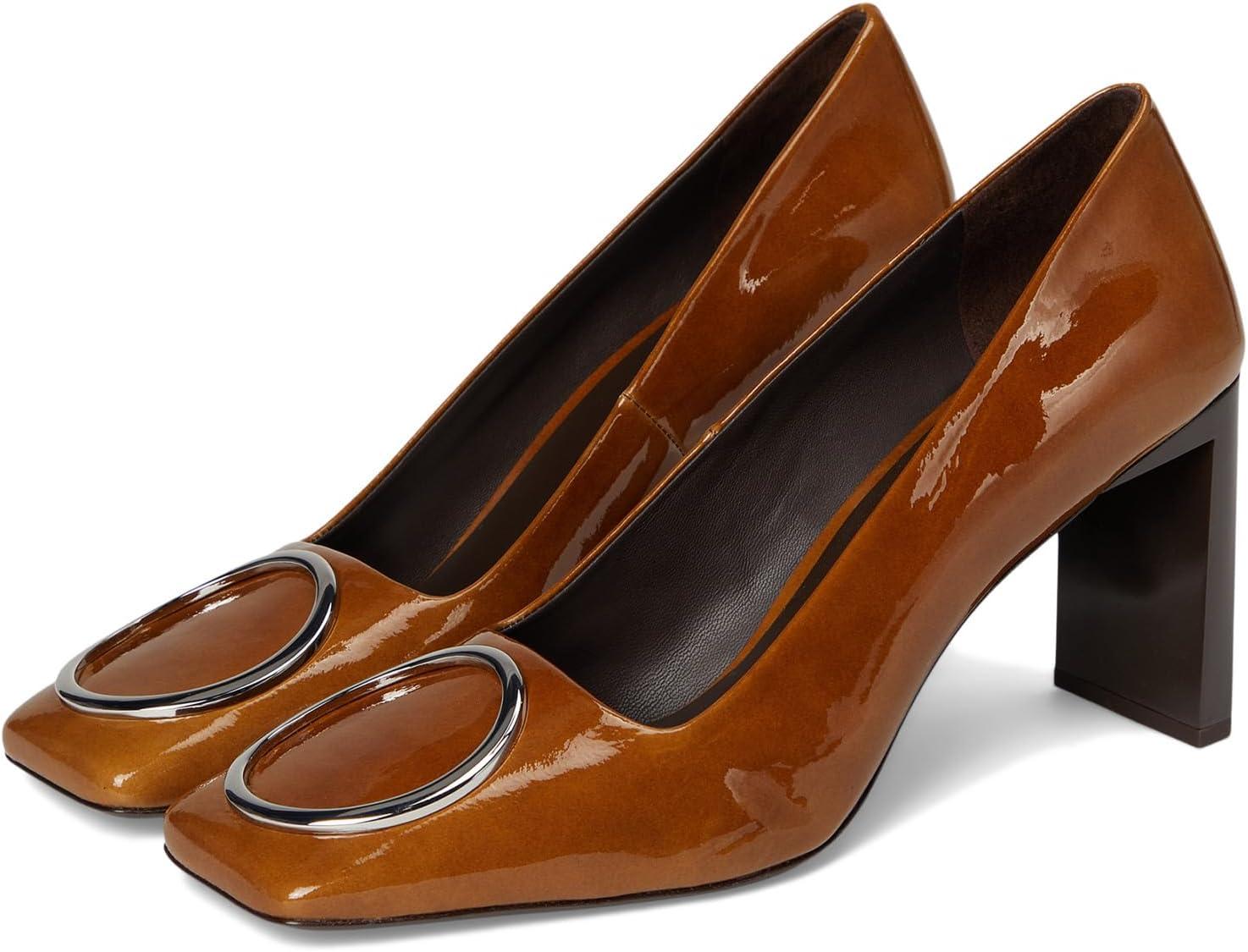 Туфли Tory Burch Women's Ring Pumps 85mm, Caramel Tan/Silver