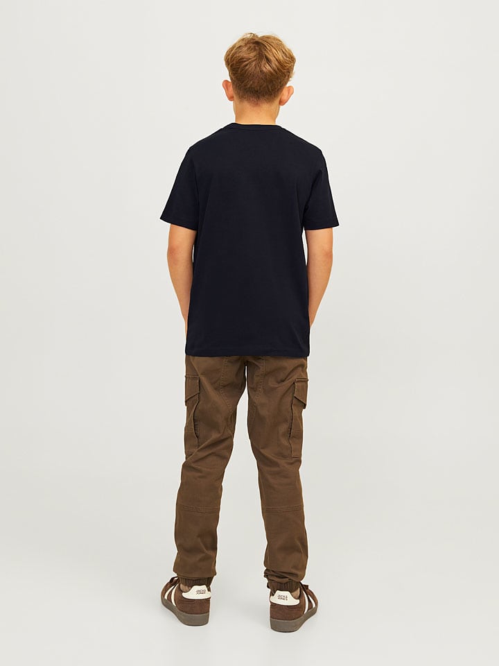 JACK & JONES Junior Черная футболка "Корпоративный" — фото 2