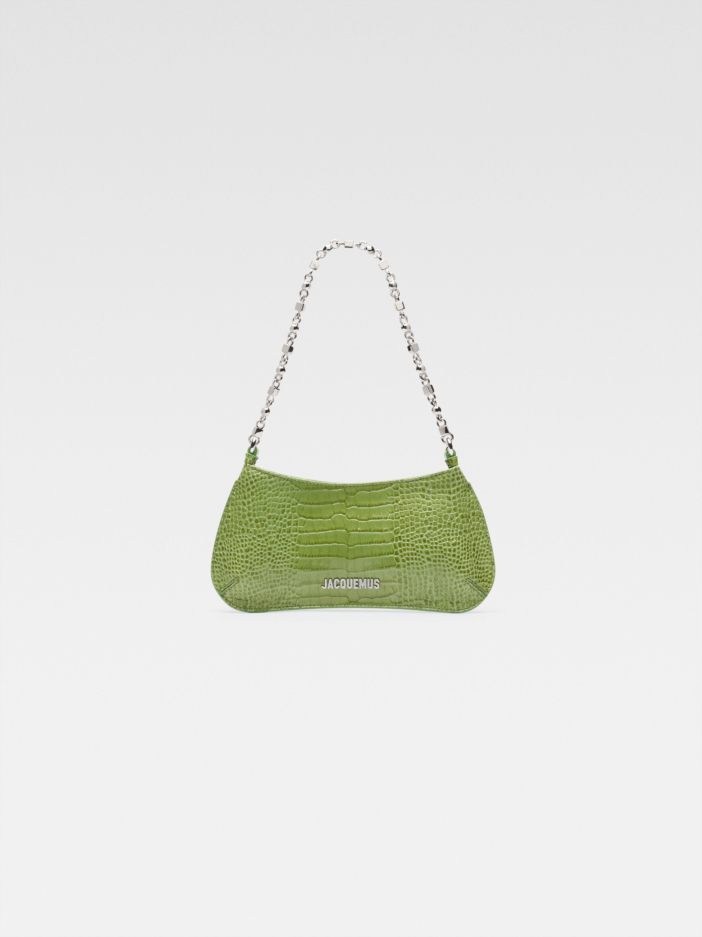 

Маленькая сумка через плечо JACQUEMUS The small Bisou Chaine, зеленый