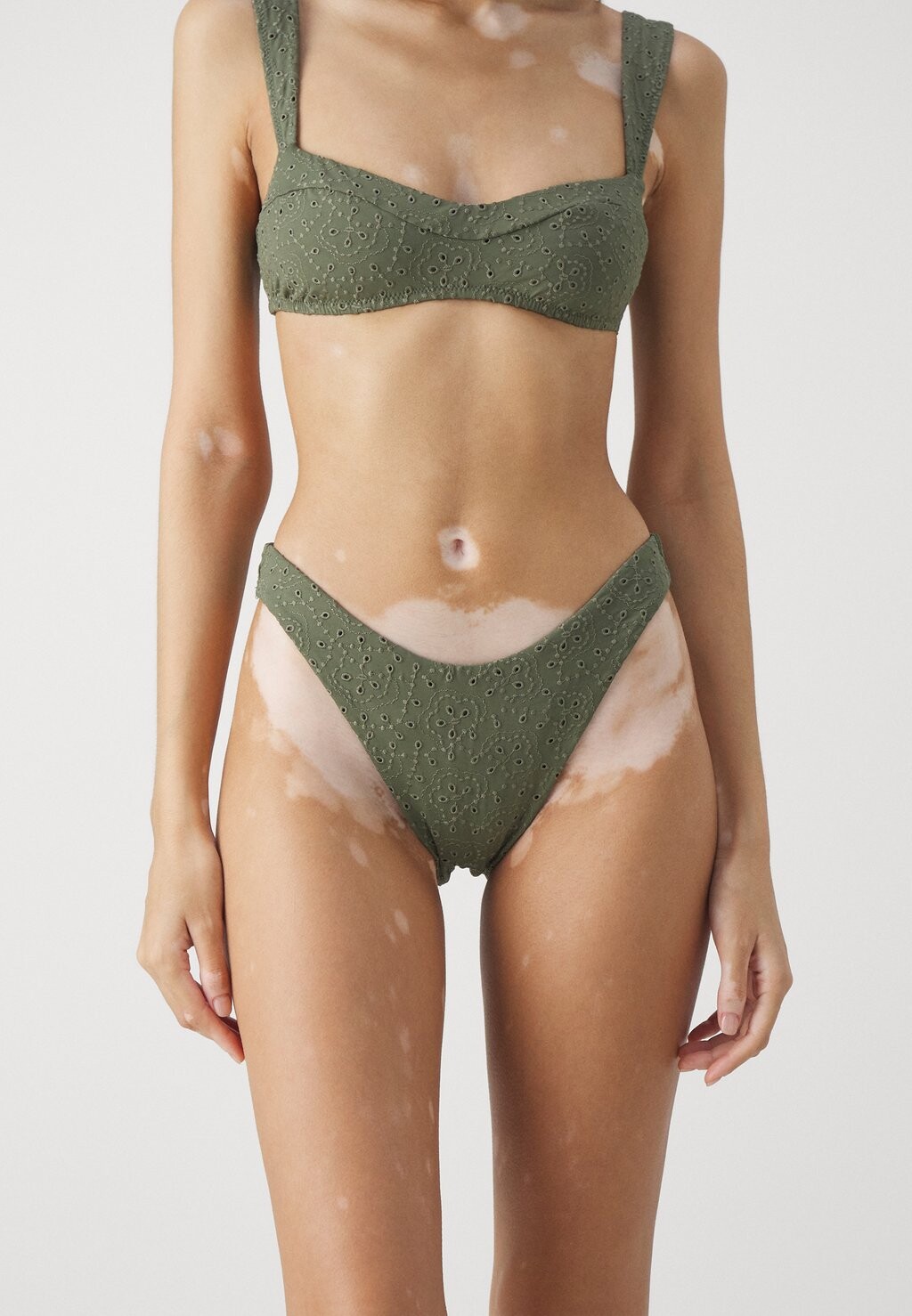 

Плавки бикини Eyelet Solids Polo Ralph Lauren, цвет olive