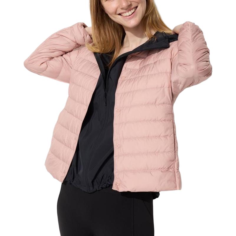 UNIQLO Женская розовая пуховая куртка — фото 3