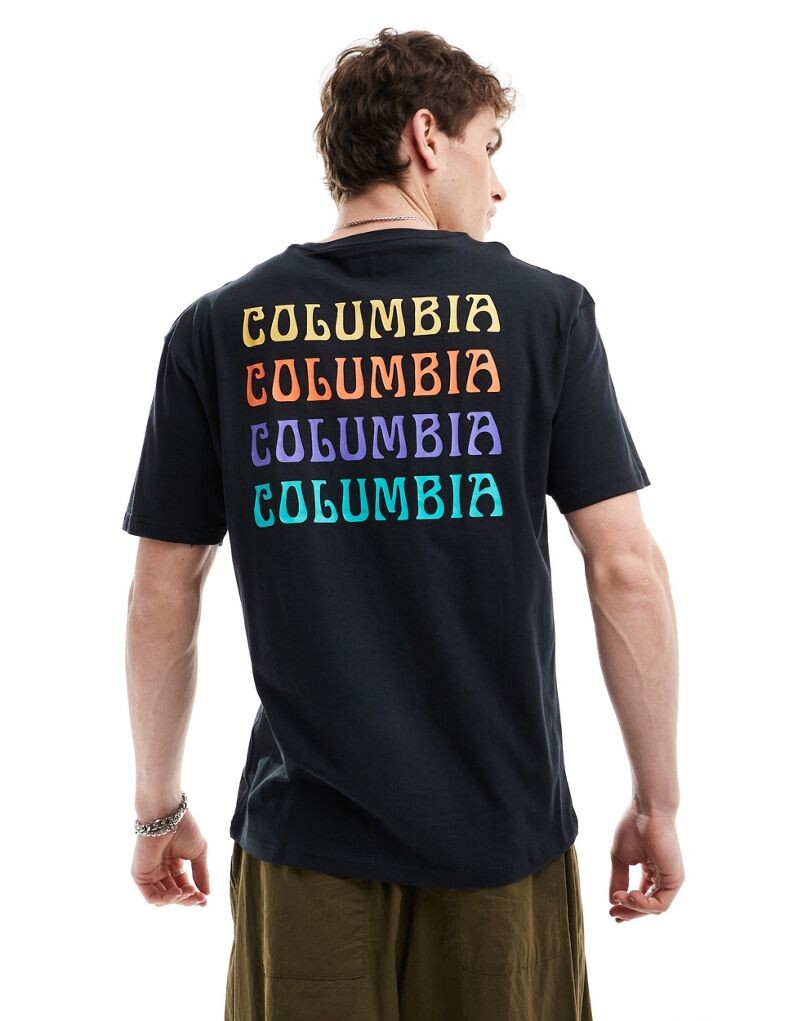 

Черная футболка с принтом на спине Columbia Unionville эксклюзивно на ASOS