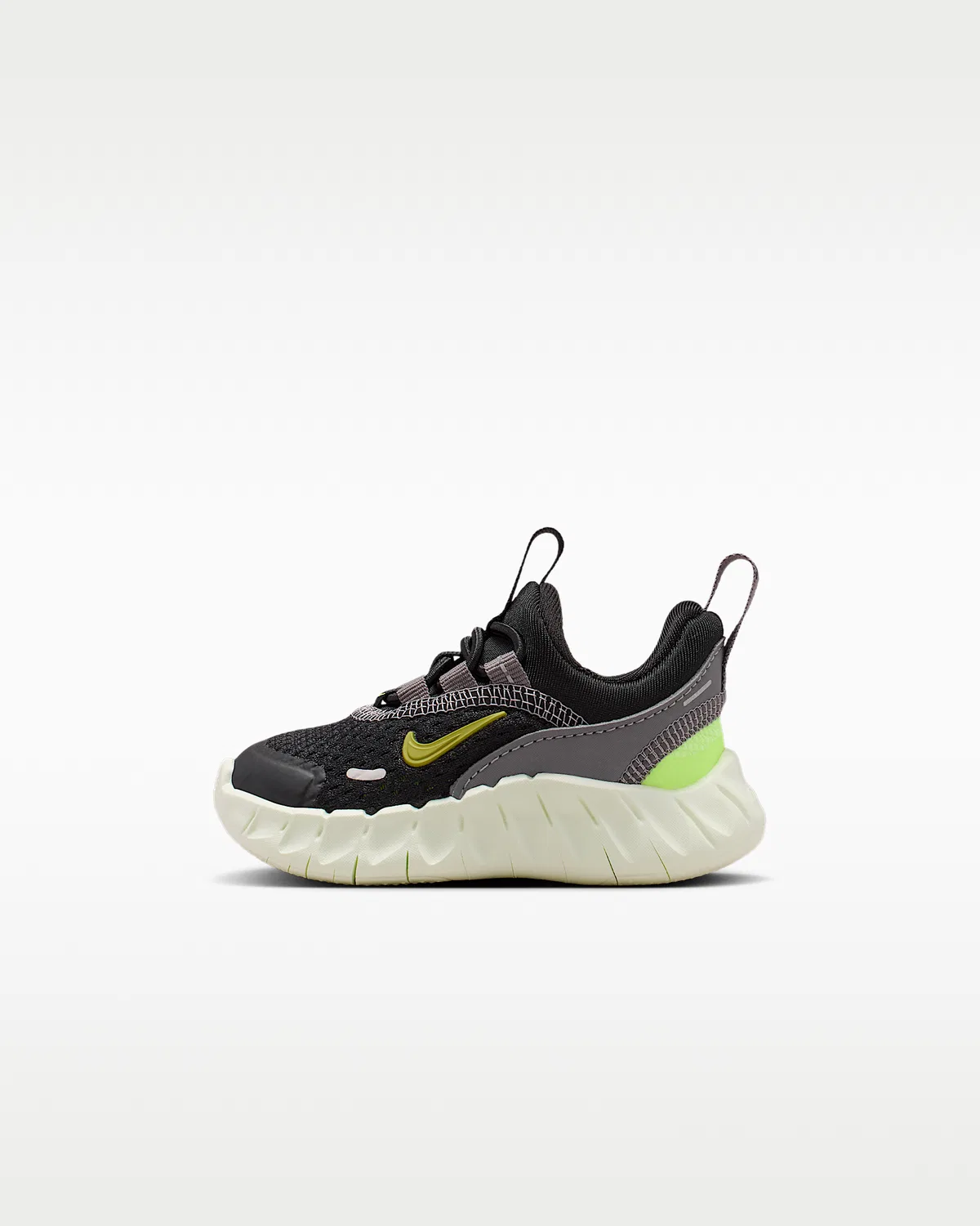 Детские кроссовки Nike Free Ride, Black/Pencil Point/Volt Ice/Saffron Quartz
