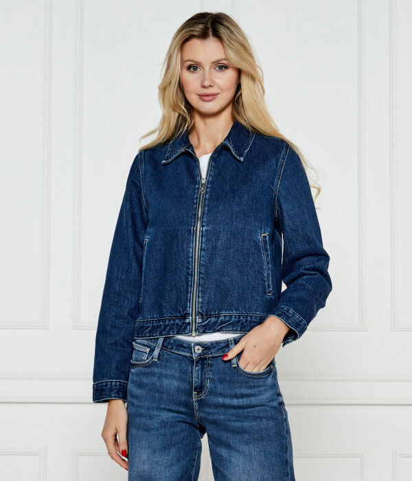 

Джинсовая куртка женская Calvin Klein Jeans на молнии, синий