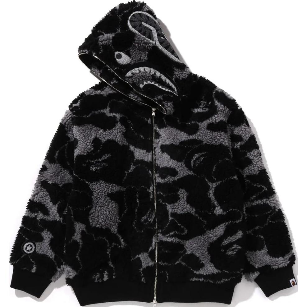 

A BATHING APE Бейп Абс Камо Ба Шарк Свободный худи, Black