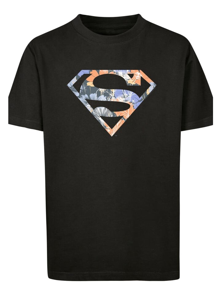 

Футболка F4NT4STIC DC Comics Superman Floral Logo Superheld, черный