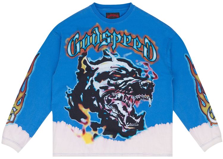 

Футболка с длинными рукавами Godspeed Off The Leash, синяя