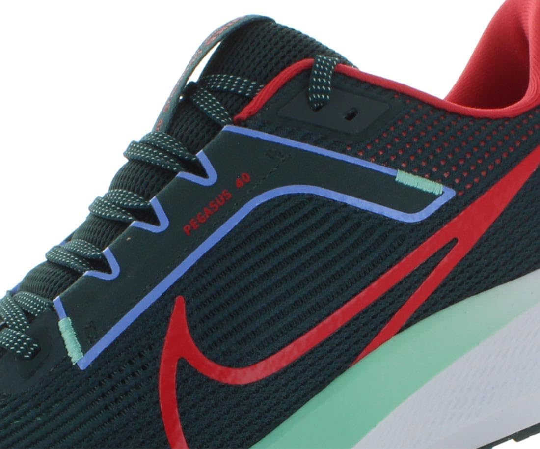 Кроссовки Nike Zoom Pegasus 40 унисекс, красный/зеленый — фото 3