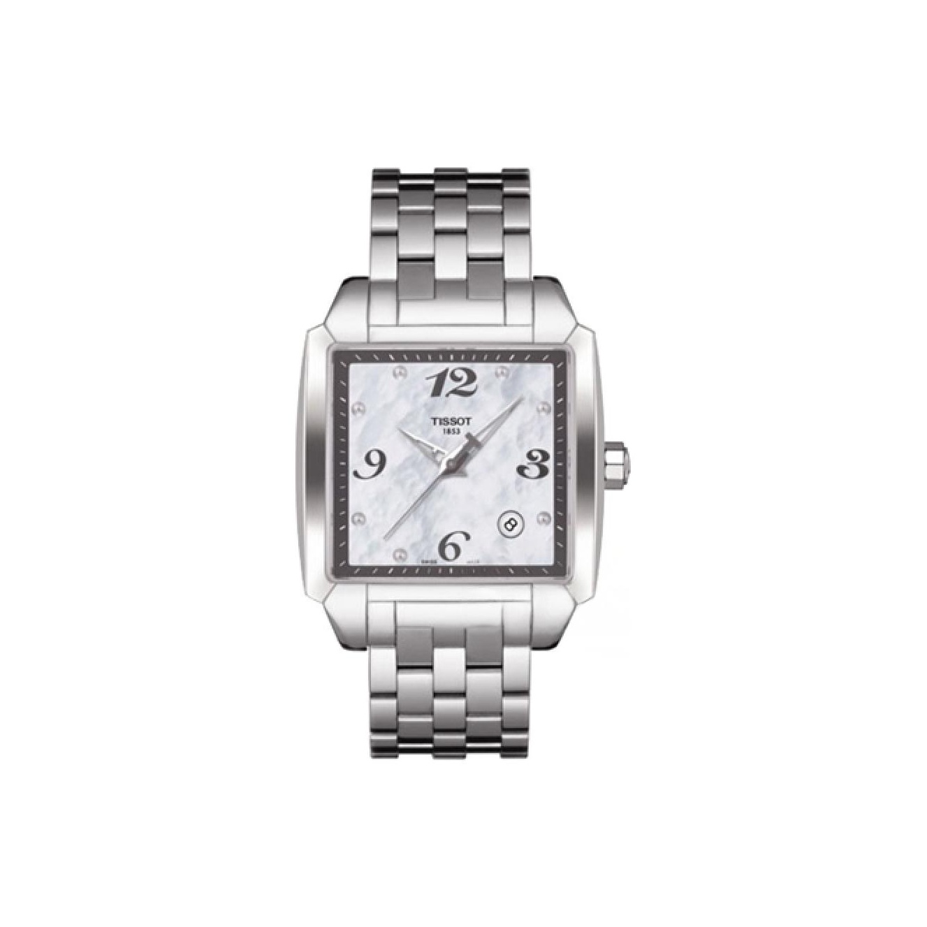 

TISSOT Часы Quartz Movement Women's Watch Watch 34*37mm Silver Dial Stainless Steel Case Stainless Steel Watchband, Silver Dial