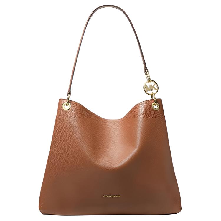 

MICHAEL KORS Сумка женская большая через плечо коричневая из кожи коровы с искусственной кожей