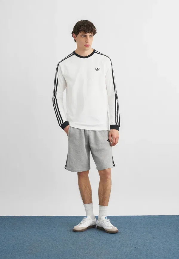 Шорты Adidas Originals, средне-серый меланж/черный — фото 2
