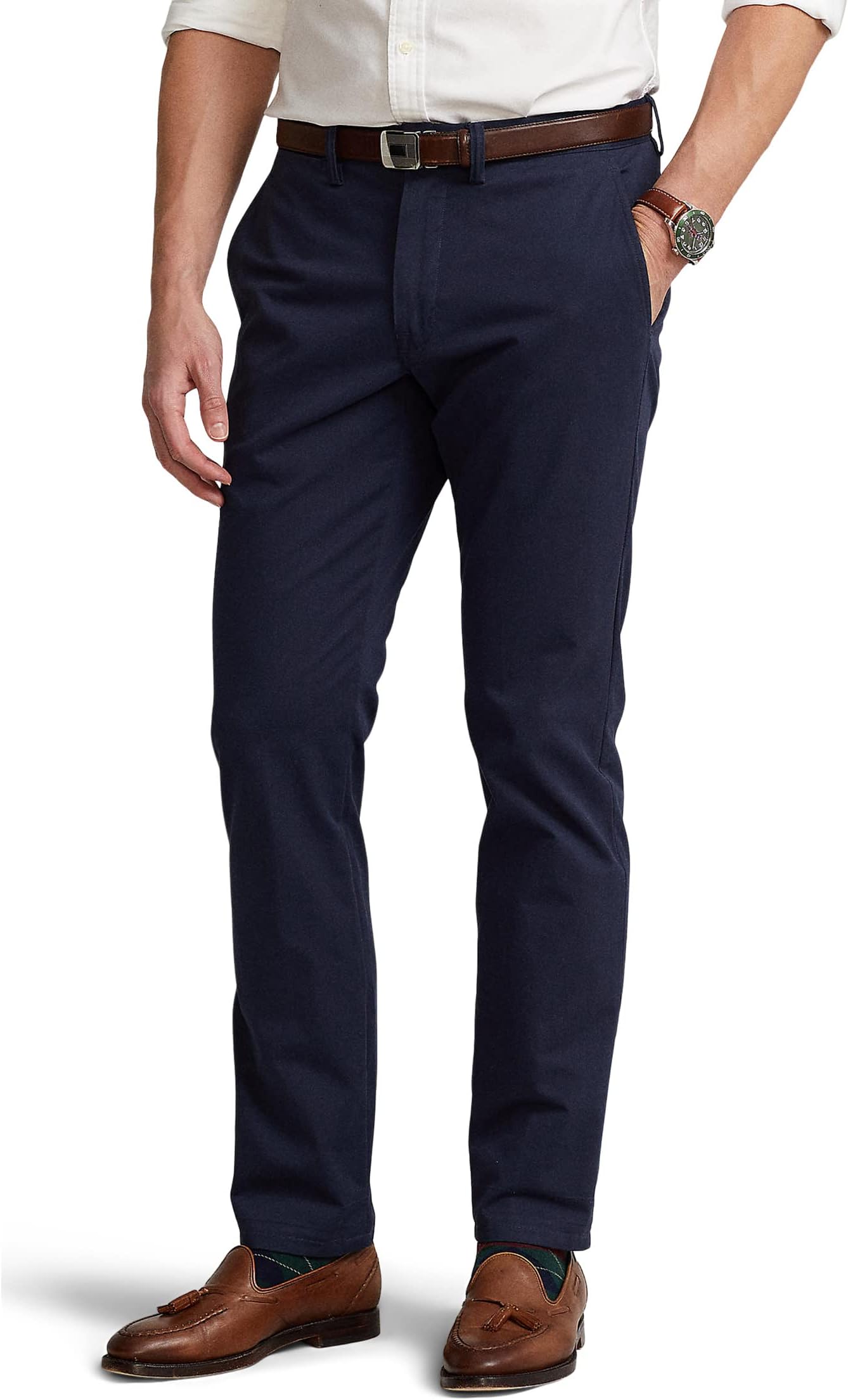 

Брюки Polo Ralph Lauren Stretch Straight Fit Chino Pants, цвет Nautical Ink