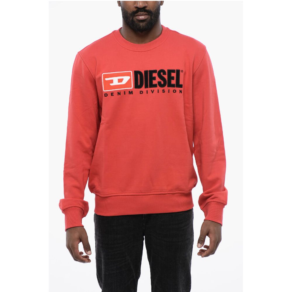 

Легкая хлопковая толстовка S-GINN-DIV с круглым вырезом Diesel, Red