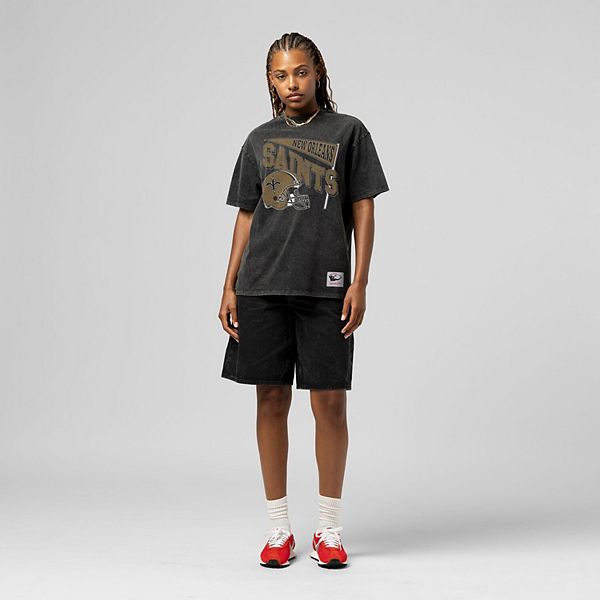 

Женская черная футболка New Orleans Saints Team Dynamic Mitchell & Ness, Черный, Женская черная футболка New Orleans Saints Team Dynamic Mitchell & Ness