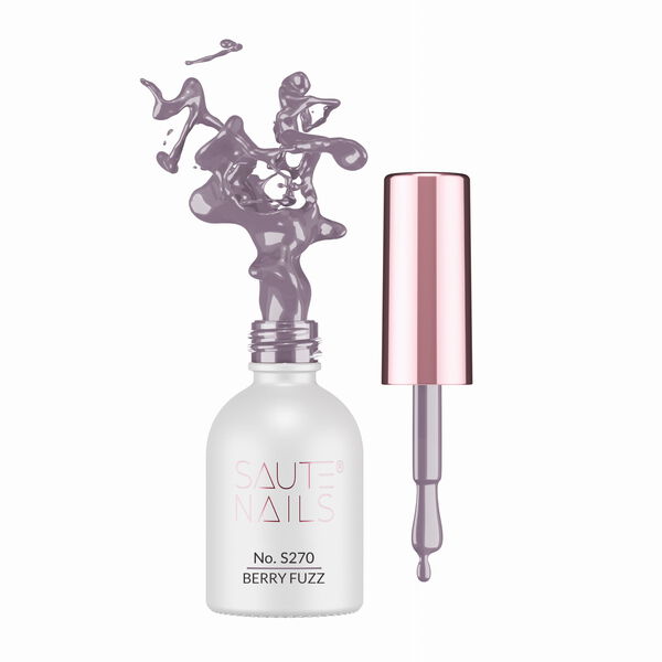 

Гибридный лак для ногтей s270 berry fuzz, 8 мл Saute Nails, цвет s270 berry fuzz