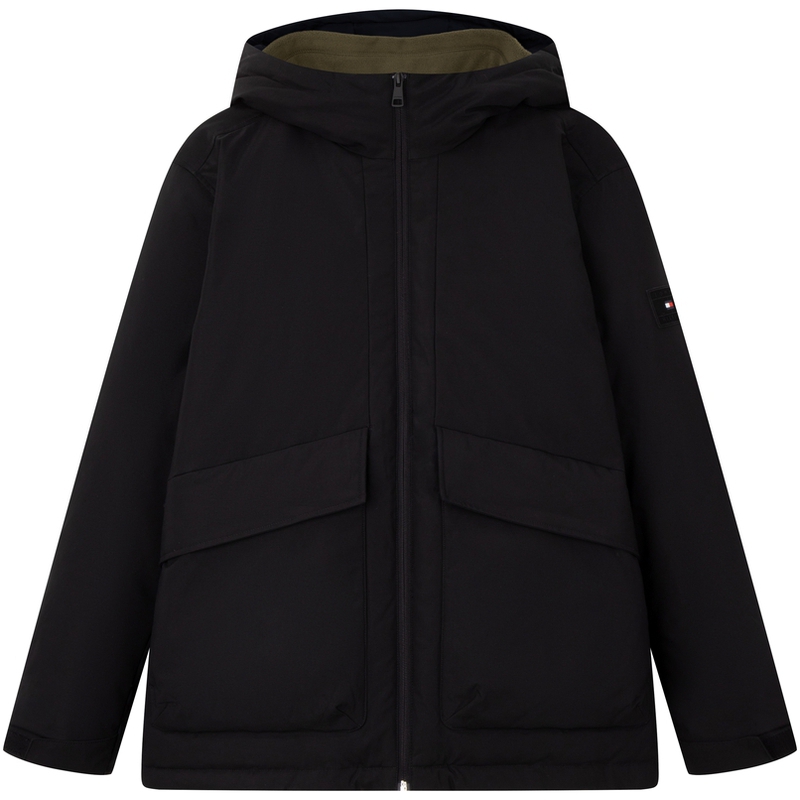 Мужская пуховая куртка Tommy Hilfiger, сине-серо-зеленый — фото 3