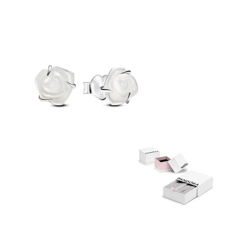 

Pandora Сережки-гвоздики из жемчуга в оправе из серебра 925 пробы